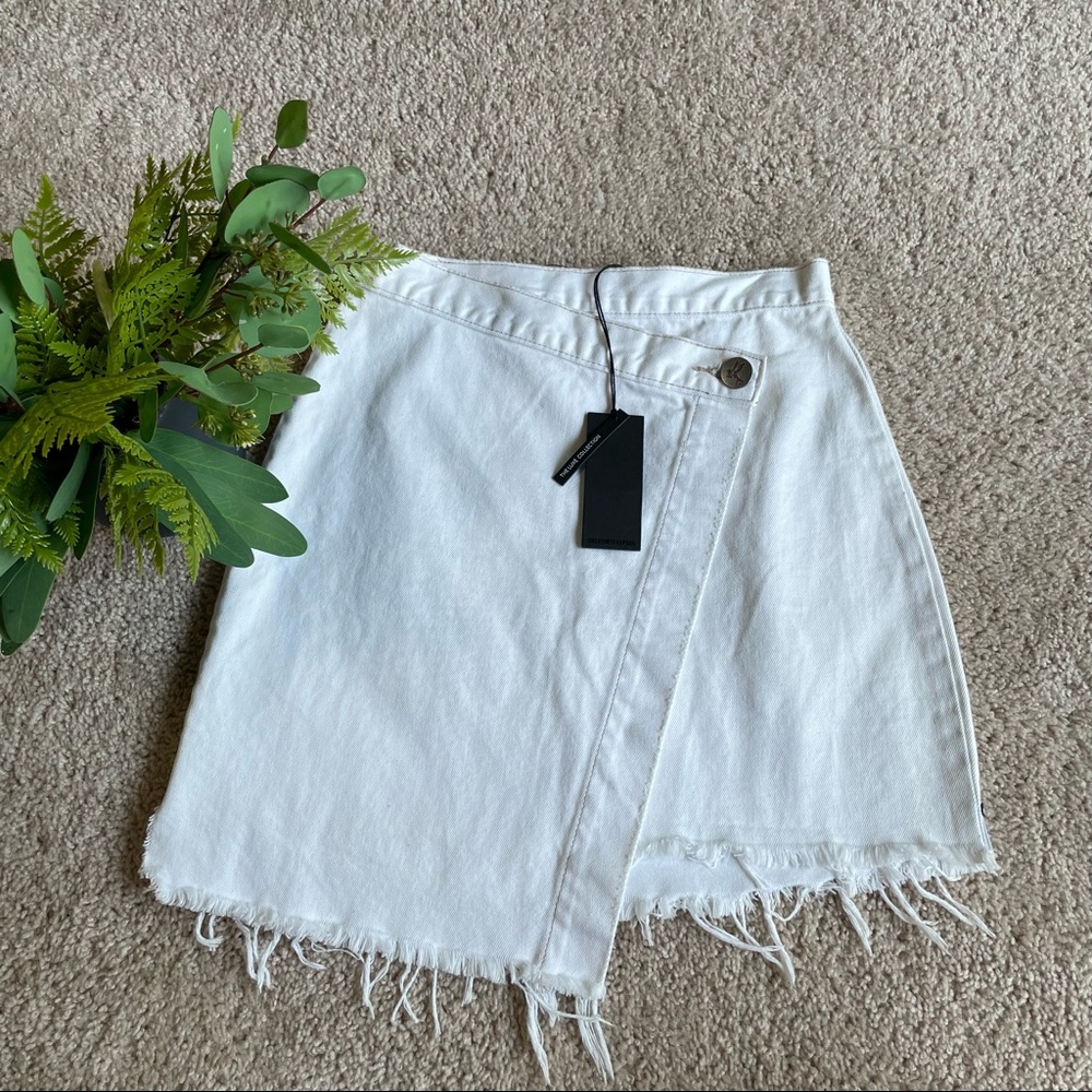 NEW One Teaspoon Wild Thing Wrap Denim Skirt